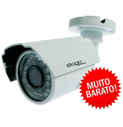 Câmera com Infravermelho Color IR 24 Leds Bopo